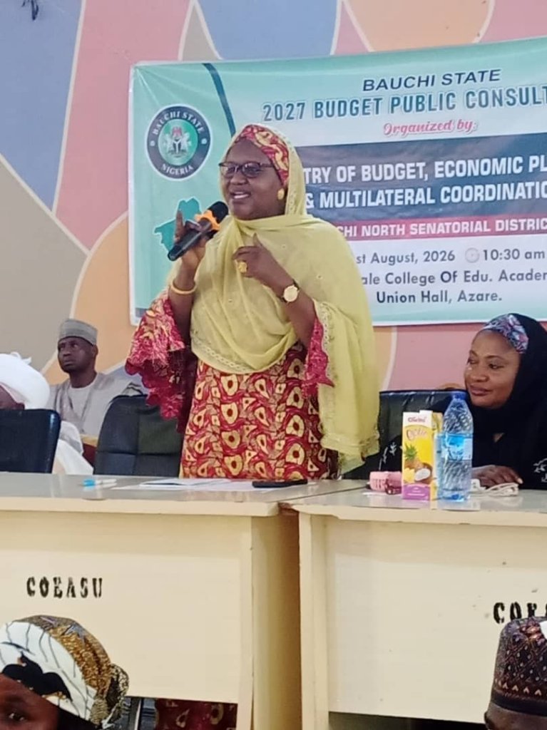 The Bauchi State Ministry of Budget, Economic Planning conducts public consultation on the proposed 2027 budget